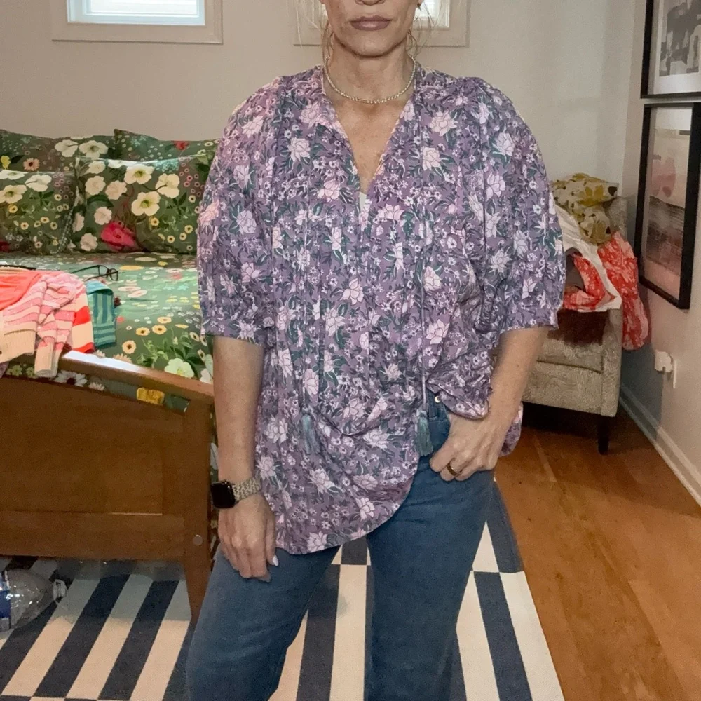 Mille Thalia top Floral in Purple - Picture 3 of 7